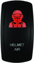 Dragonfire Racing Lighted Switch Hel Air On/off Red