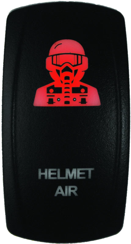 Dragonfire Racing Lighted Switch Hel Air On/off Red