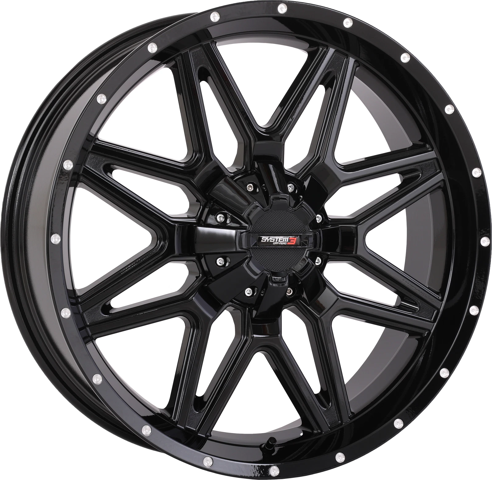 System 3 St7 Wheel 20x7 4+3 +10mm For Atv/utv 12" Tire Applications