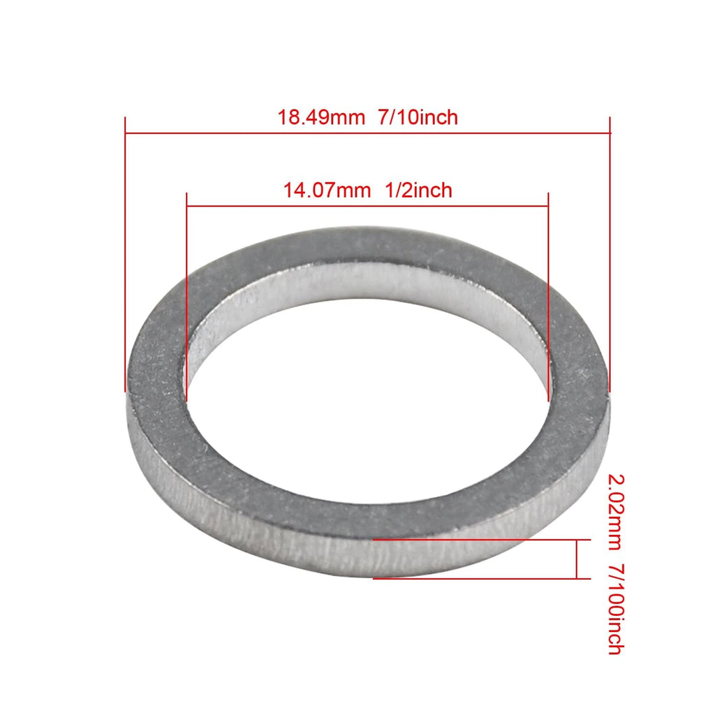 Engine Oil Drain Plug Gasket for Yamaha Outboard Models 90430-14M09