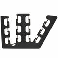 Fishing Rod Holder Panel Ranger Z520C Black by Ranger