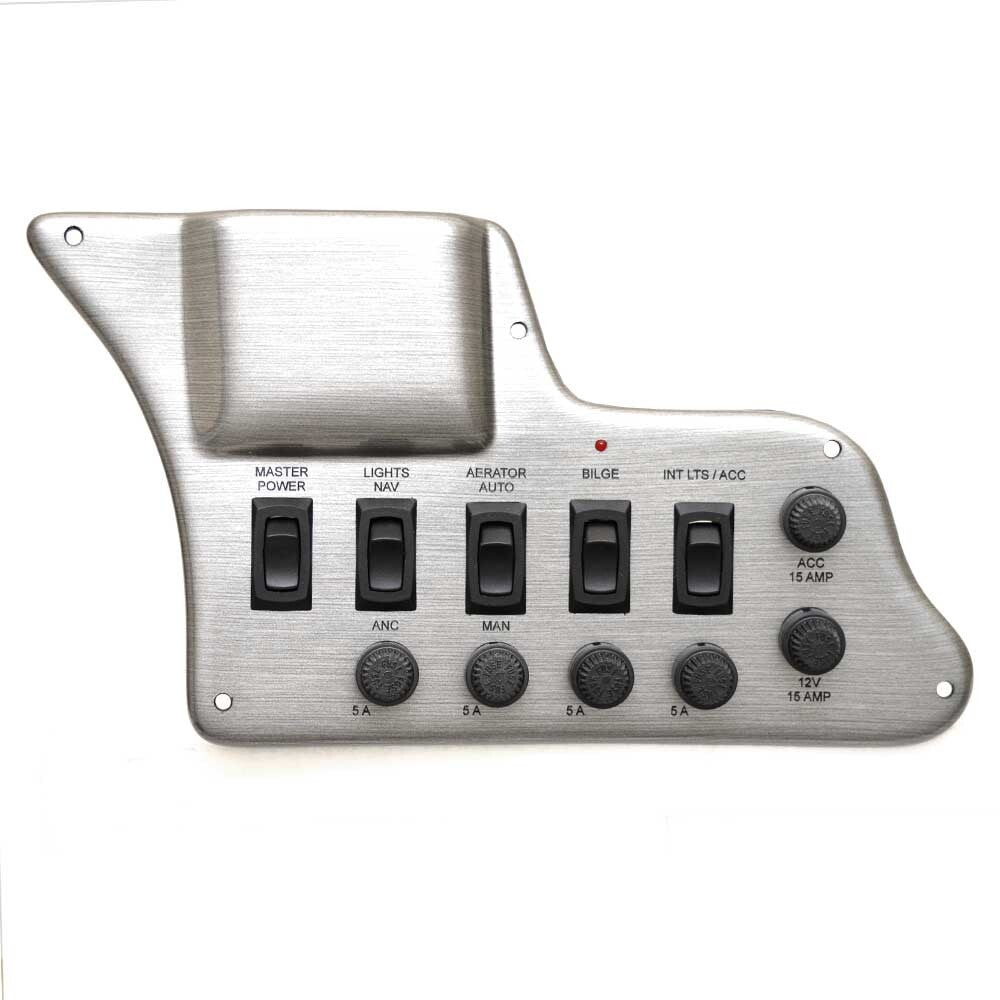Lund Boat Switch Panel with Fuses 10 1/4 x 5 7/8 Inch by Lund