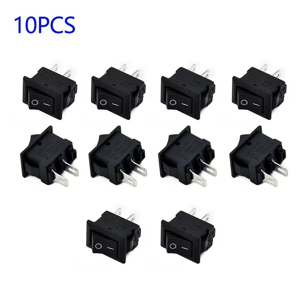 10*15mm 10pc Car Truck Round 12V 16a 2-pin On/off Rocker Switches For