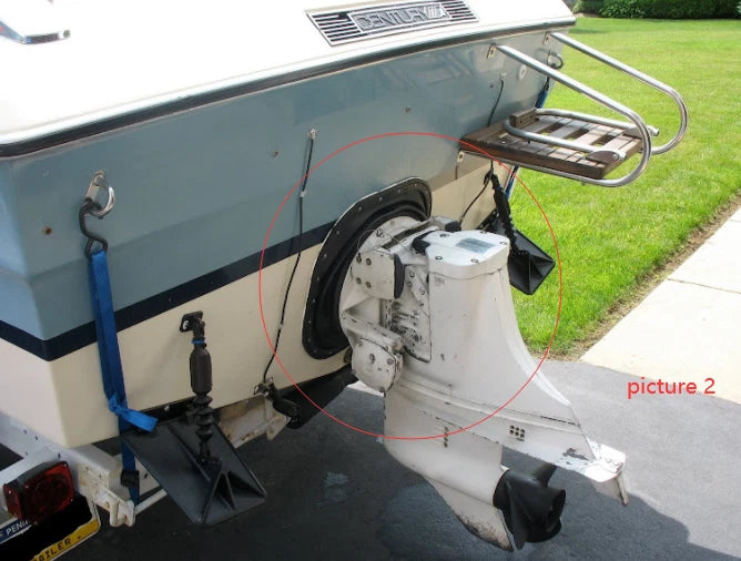 Marine Plate Seal Boot for OMC Stringer 800 Transom