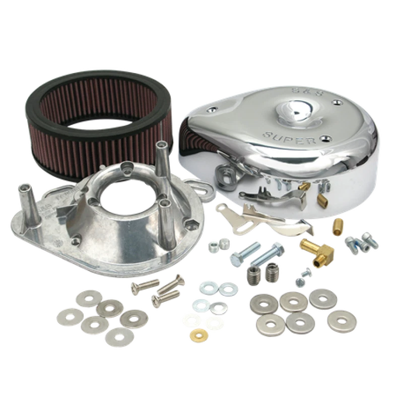S&s Cycle 84-92 Bt/86-90 Sportster Models Teardrop Chrome Air Cleaner
