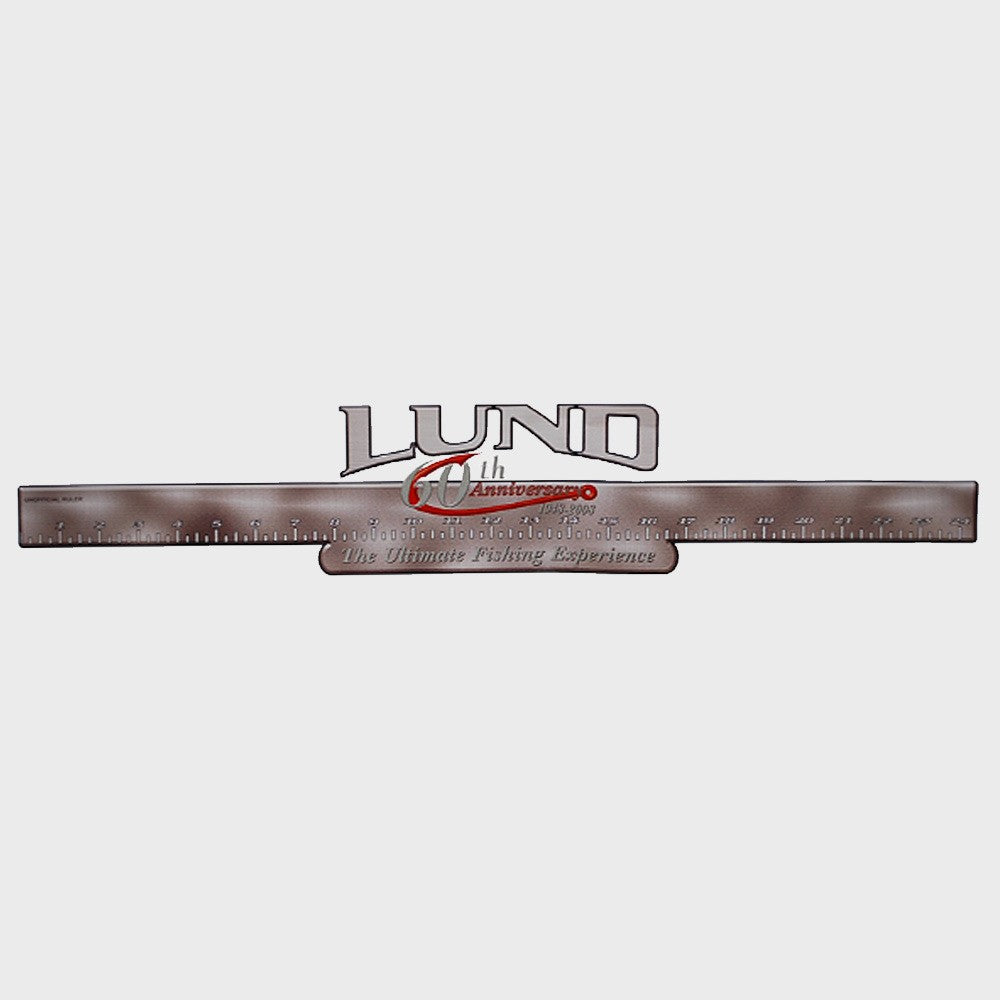 Lund Boat Decal 60th Anniversary Fish Ruler Sticker by Lund