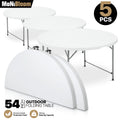 White Foldable Camping Table (4.5 FT)