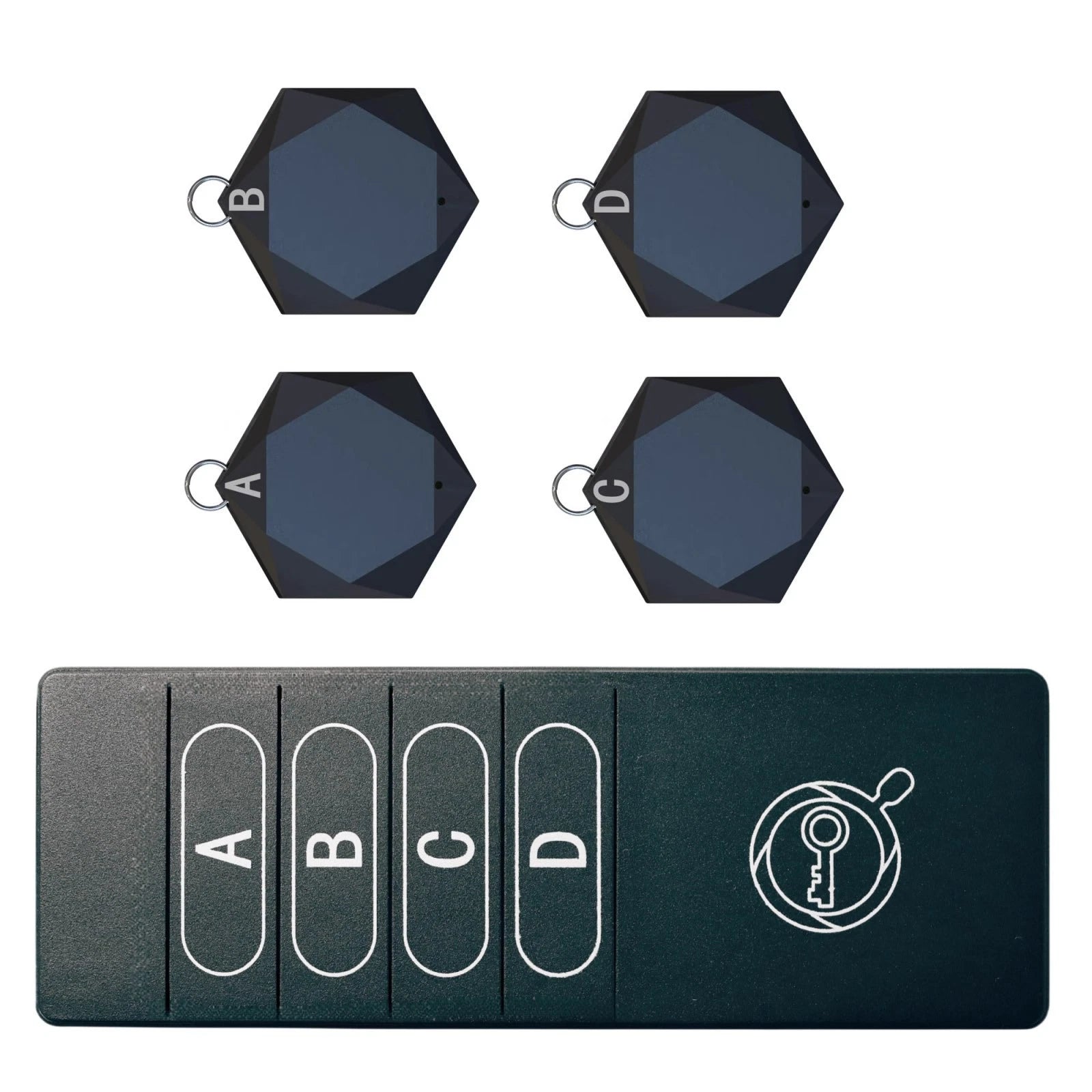 New 4-in-1 Abs Wireless Alarm Key Finder Anti Lost Tag Tracker Wallet