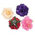 Dance Party Hair Clip with Fabric Rose