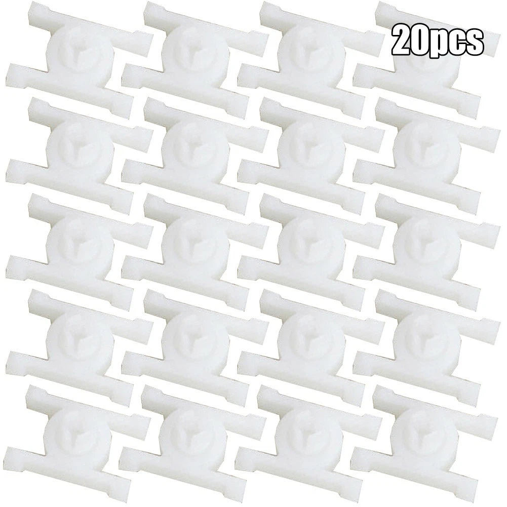 Door Trim Moulding Clip Fixed Clip Plastic Rocker Panel Clip White