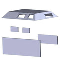 C1400 Cab Kit, Black Vinyl Fits International