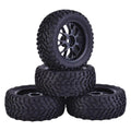 4 Pack 75mm Rubber Rally Climbing Car Wheel Rim&tires For Hsp Hpi