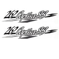 Rinker Boat Brand Decal 218533 Captiva SS 262 Silver Black by Rinker