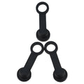 8pcs Black Car Atv Caravan Rubber Brake Bleed Nipple Grease Cap Dust