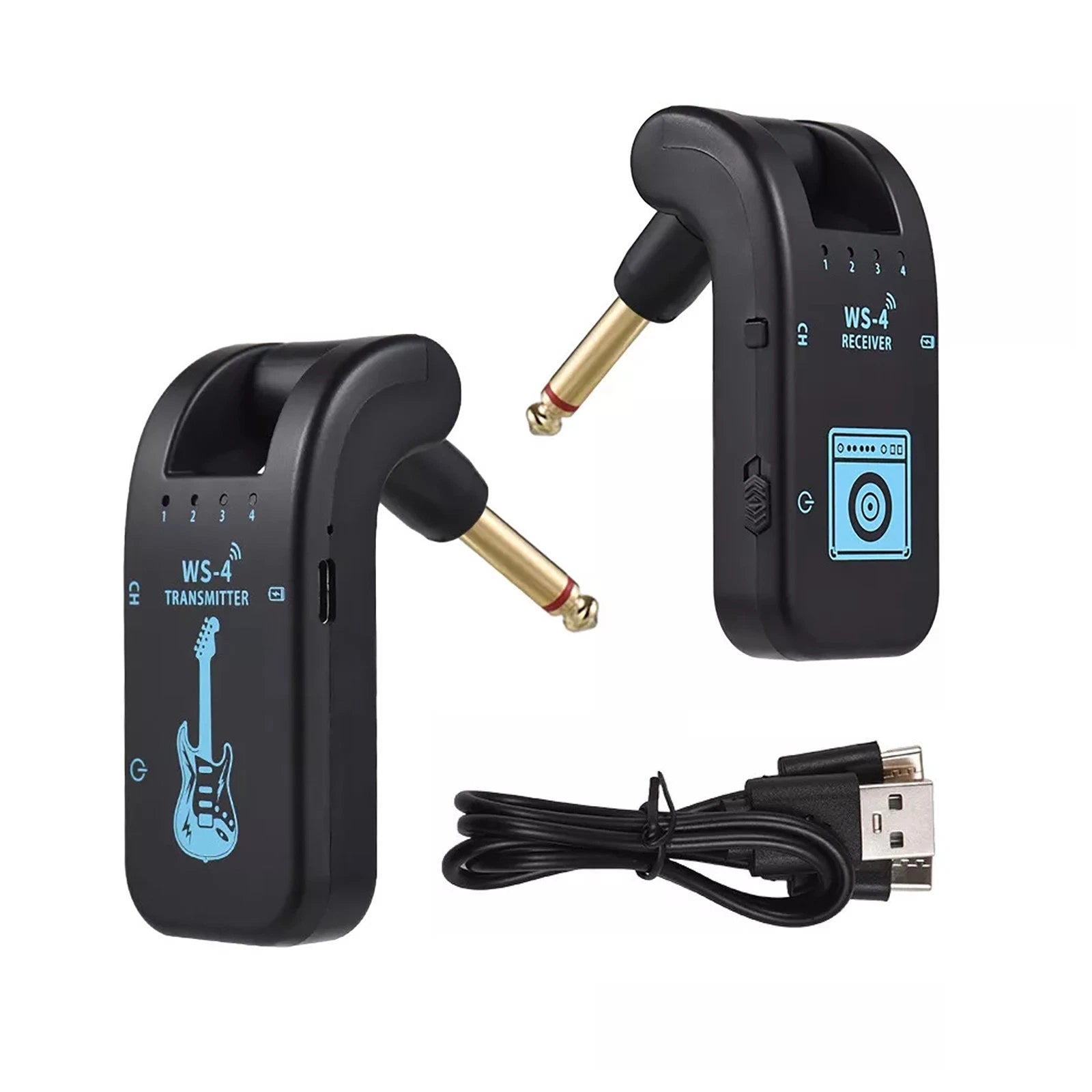 Brand New Wireless Guitar System Rechargeable Transmitter Receiver 8
