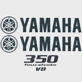 Yamaha Boat Cowling Decal Hw2562 | 350 Four Stroke Gray Stickers (Kit)