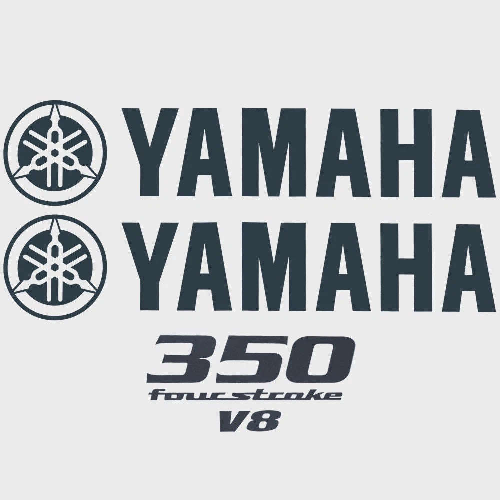 Yamaha Boat Cowling Decal Hw2562 | 350 Four Stroke Gray Stickers (Kit)