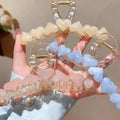 Acrylic Heart Hairpin for Casual Wear