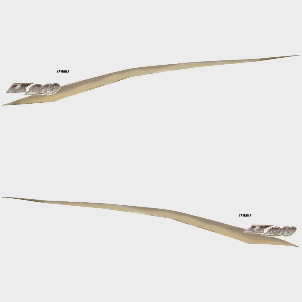 Yamaha Boat Decal Set LX 210 Gold/Maroon by Yamaha