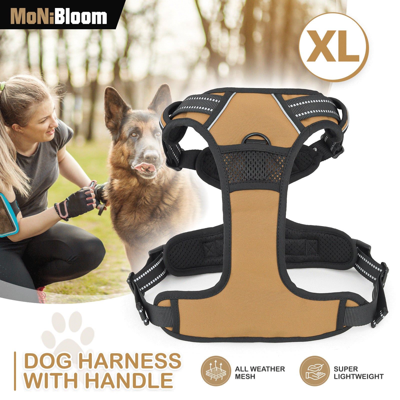 Adjustable Dog Harness for Large Dogs