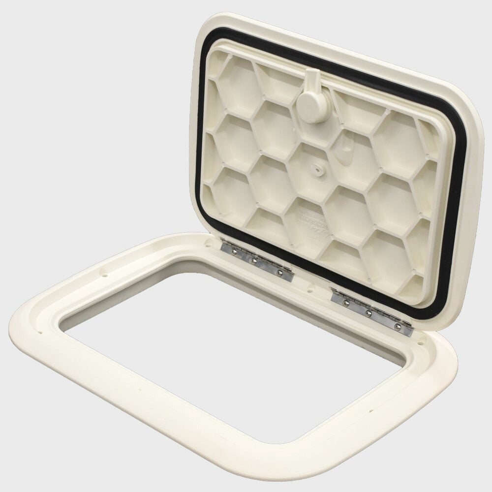 Jim Black Boat Deck Hatch 581-1014-04 | 10 x 14 Inch Arctic WhiteOpens
