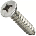 #14 - Phillips Oval Head Sheet Metal Screws Stainless Steel All Sizes