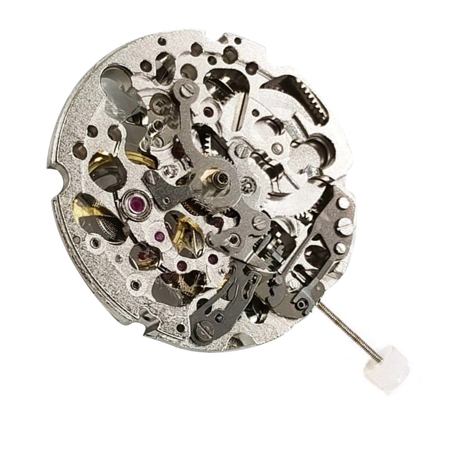 3 Hand Automatic Mechanical Skeleton Watch Movement For Miyota 8n24