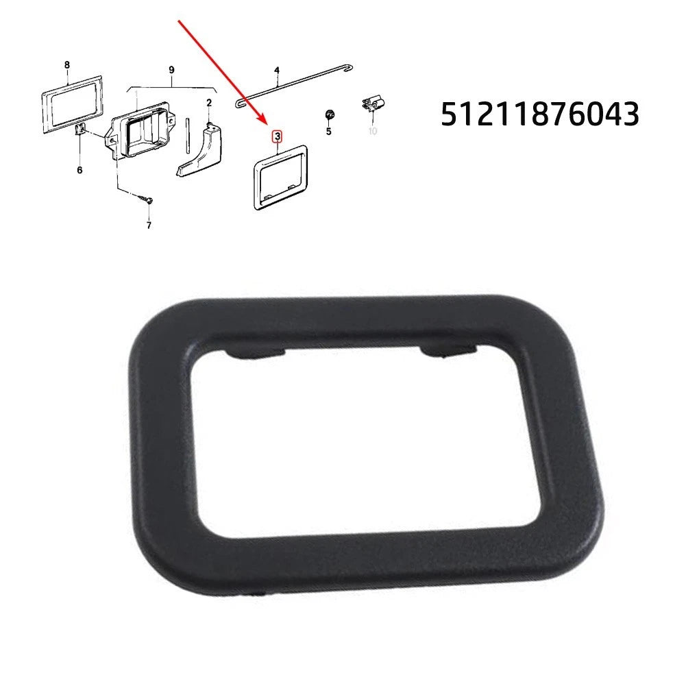 Black Car Accessories Handle Trim 51211876043 Door Handle Trim Plastic