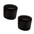 Larson Boat Rod Holder Caps 4272-9041 | 1 7/8 Inch Black Rubber (Pair) by Larson