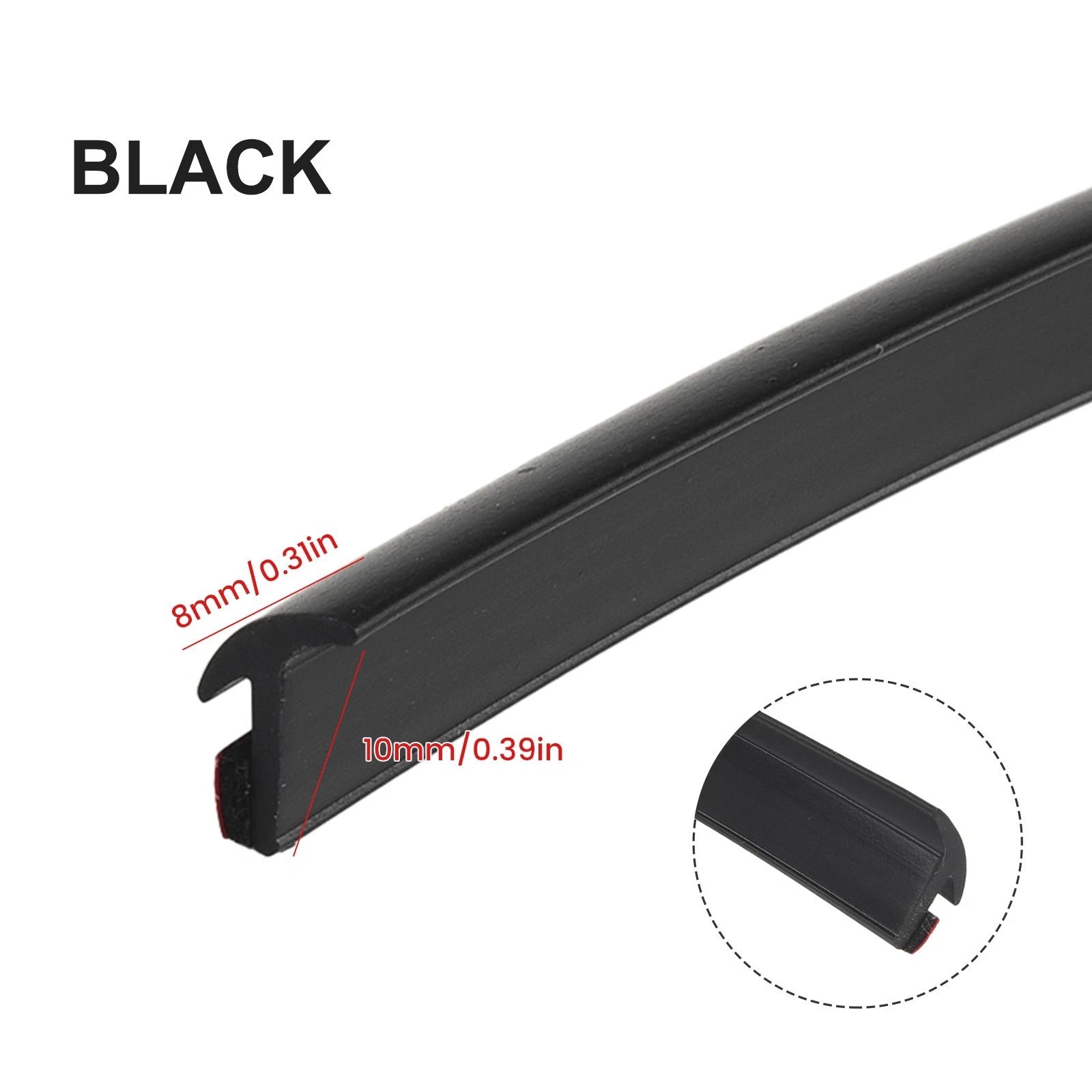 Incline T Shaped Rubber Sealing Strip For Car Protection And Noise
