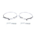 For Restoration 7in Headlamp Bezel Chrome Retaining Ring Direct