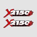 Astro Boat Model Decals X2150 FS Red Black Stickers (Pair) by Astro