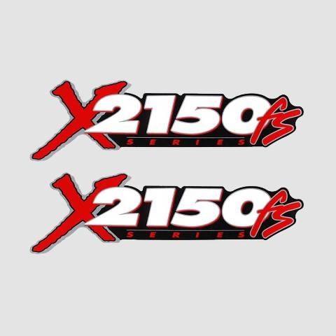 Astro Boat Model Decals X2150 FS Red Black Stickers (Pair) by Astro