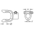 A-w329020-ai - Implement Yoke, Round Bore 1 1/4" W/ 1/4" Keyway &