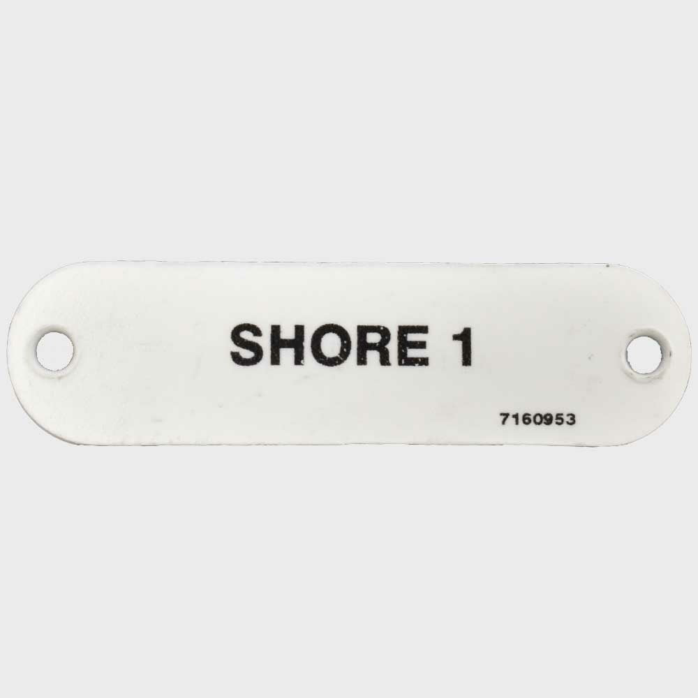 Label Tag Marquis Shore 1 White Plastic by Marquis