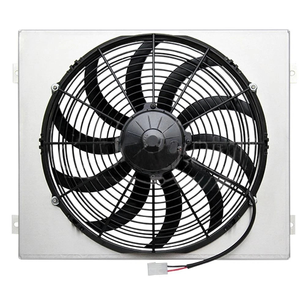 Z40089 Single High Cfm 14" Electric Fan & Shroud - 18 X 15 1/4 X 6