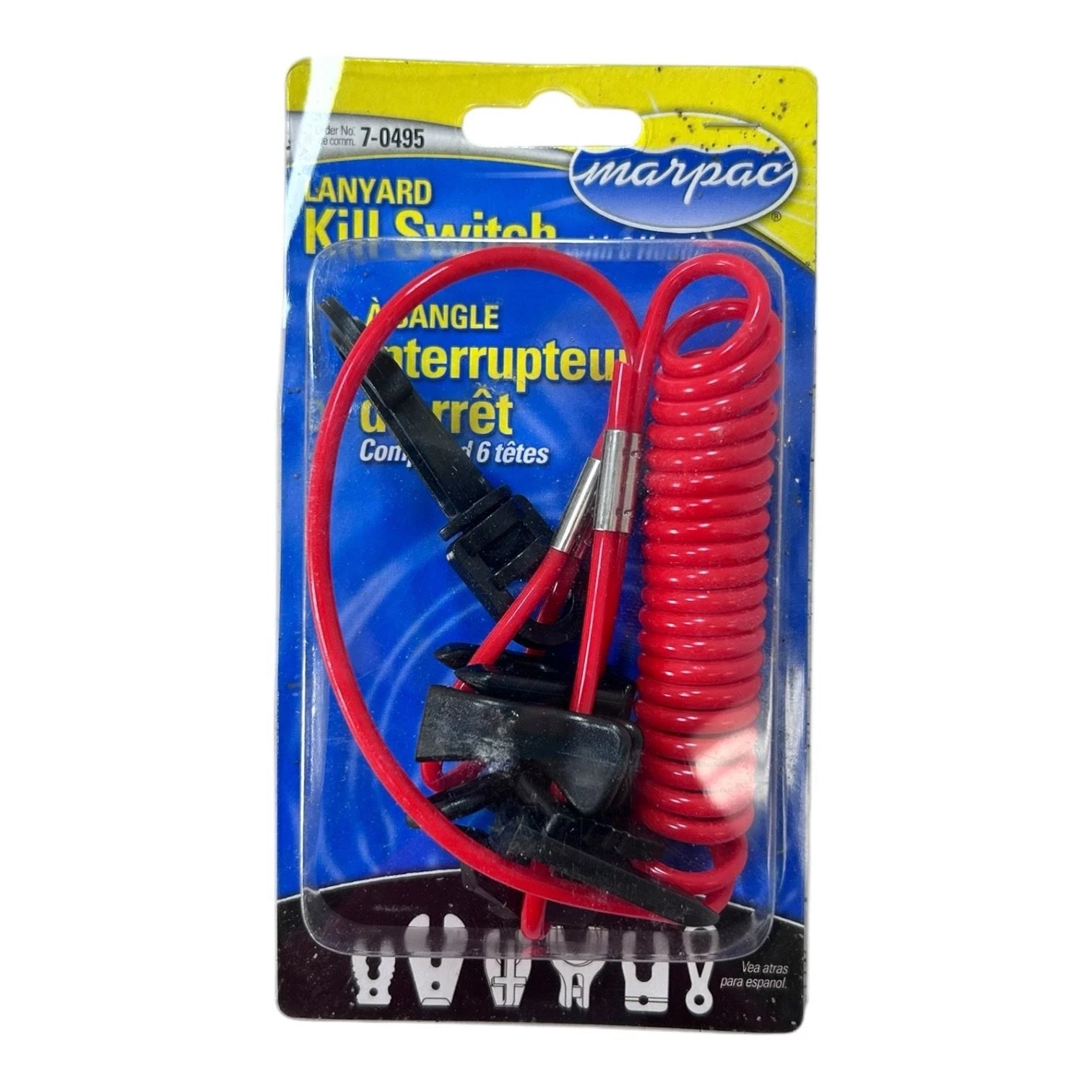 Marpac 7-0495, Marine Kill Switch Lanyard W/ 6 | Hook & Hull Co
