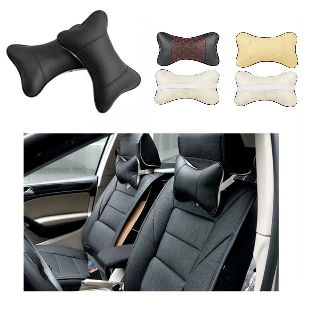 Neck Pillow Set For Car Ergonomic Headrest Support | Hook & Hull Co