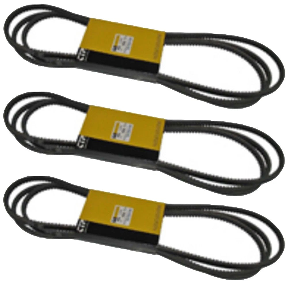 6n6652 Set Of 3 Cog Type V-belts Fits Caterpillar Industrial Models
