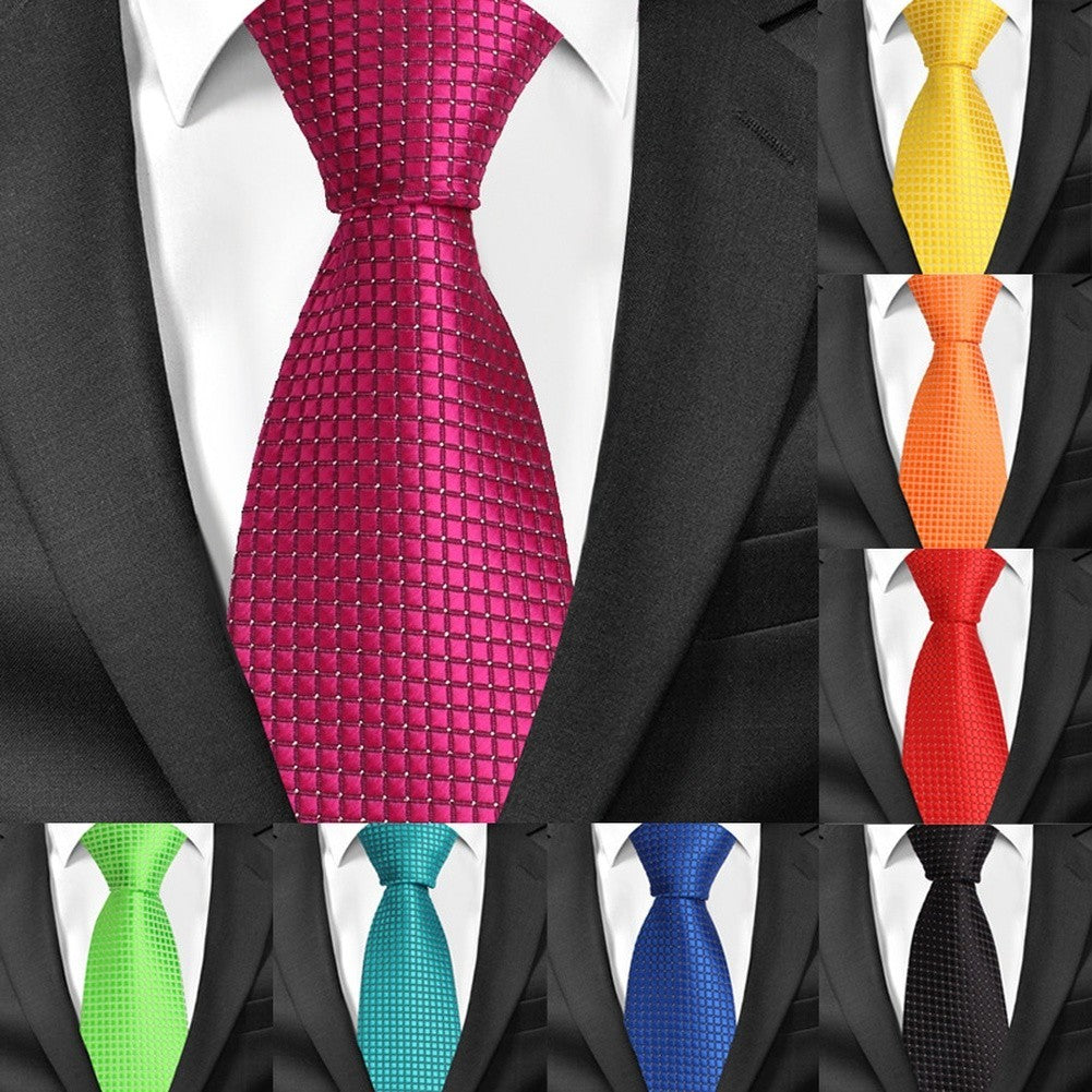 Groomsmen Accessory Plaid Tie Classic Design