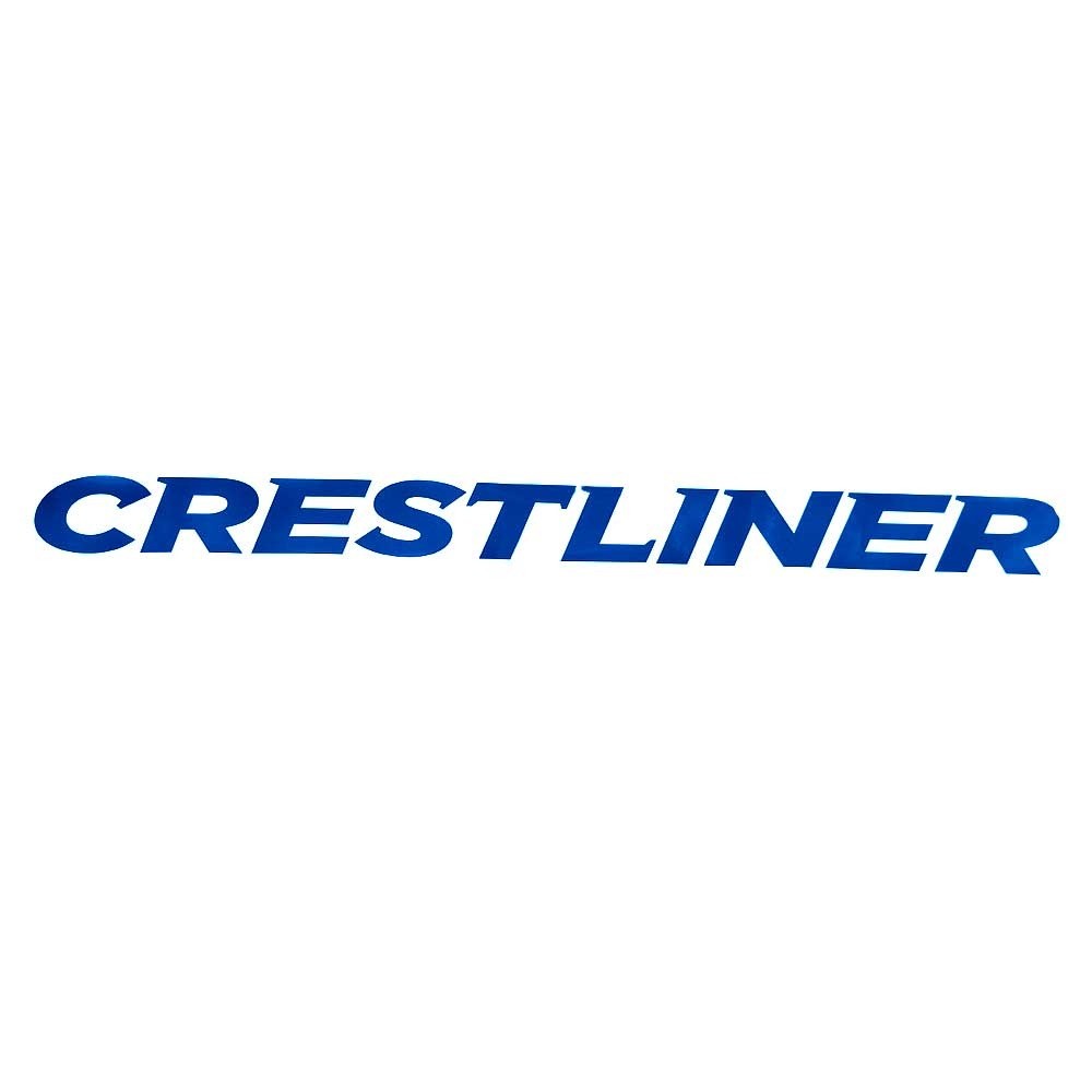 Emblem Decal Crestliner Blue Logo Sticker by Crestliner