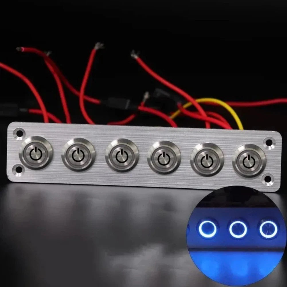 Ip65 Weatherproof 46 Gang Aluminum Pushbutton Switch Panel Prewired