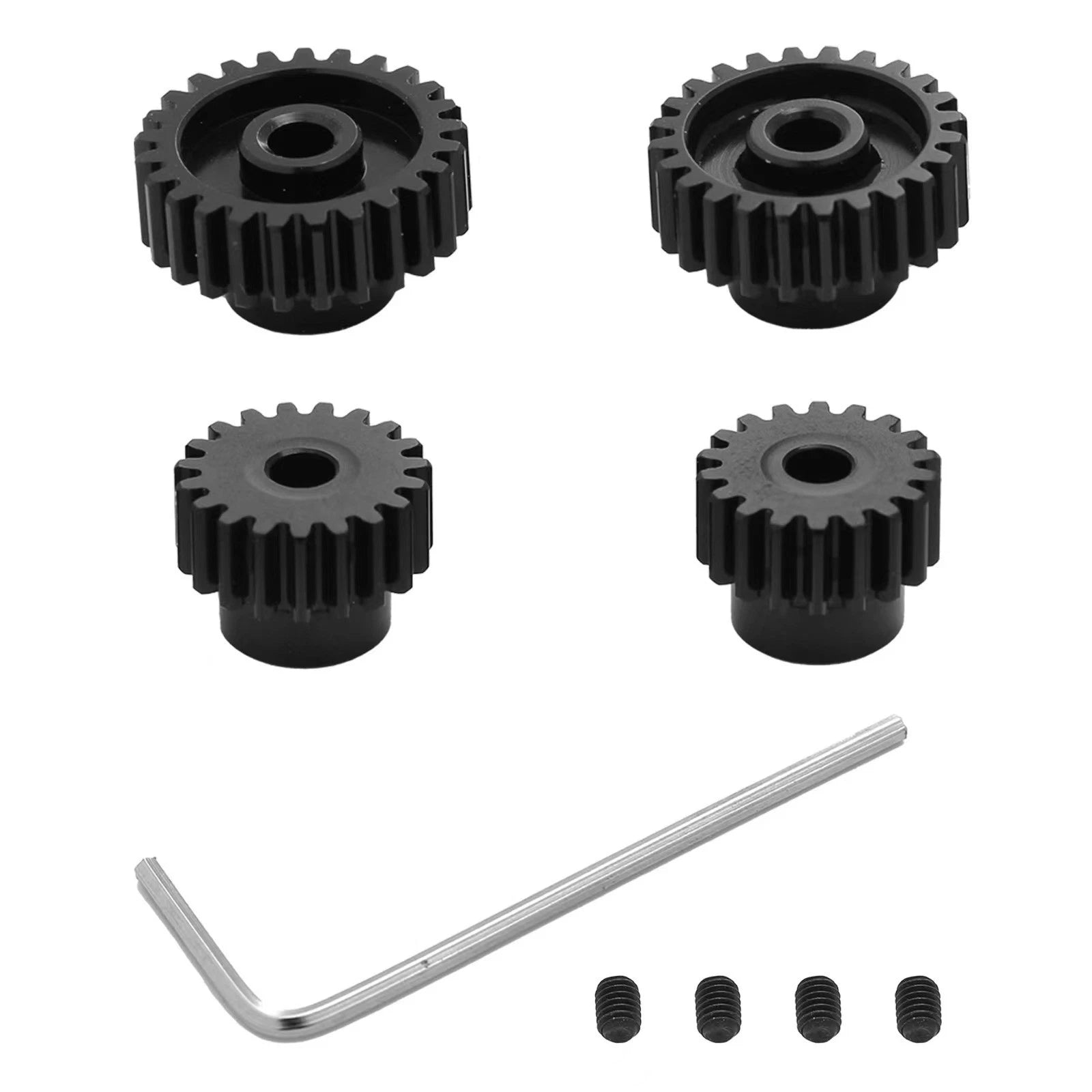 1/10 Rc Car Aluminum Motor Gear For Tamiya Tt01 Tt02 Tb02 Ta05