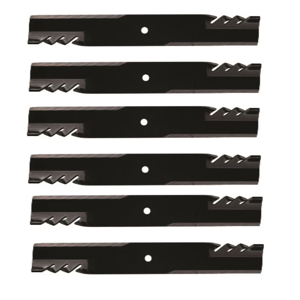 6pk Mulching Blades For 54" Fits Kubota Kommander Zg125s Z125e Zg127s
