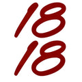 Tracker Boat 18 Decals Red Stickers by Tracker