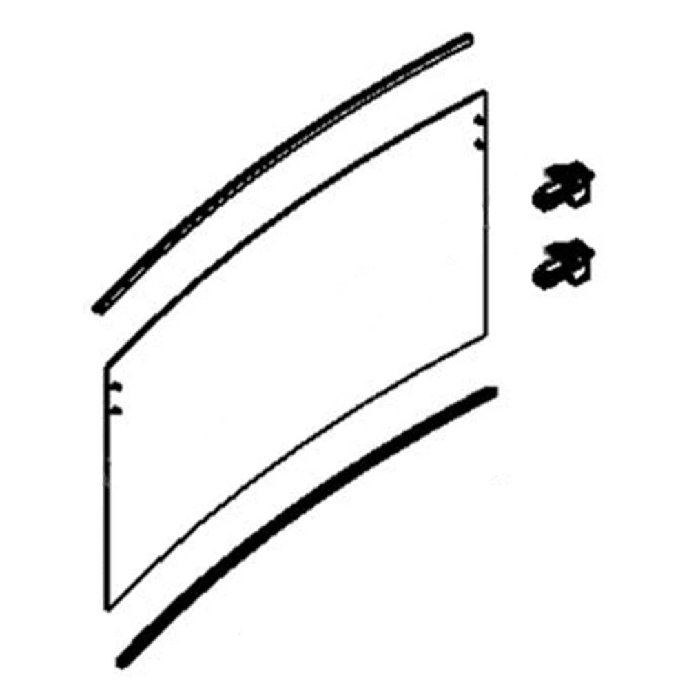 At354595 Rear Middle Glass Kit Fits John Deere Fits Jd Backhoe 310sj