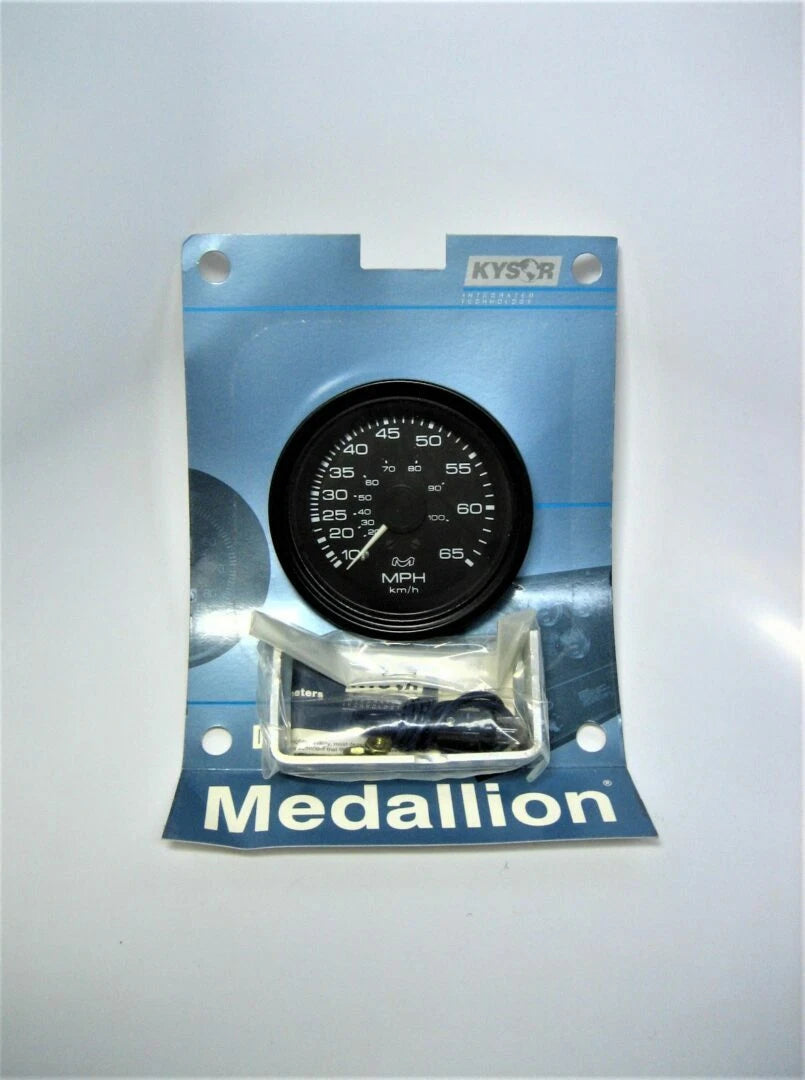 Medallion Ss-107-30 ~New~ 3-3/4" Black Face / Bezel 0-65 Mph