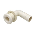 T-H Marine Boat Thru Hull 1 1/8 Inch Elbow White Plastic by T-H Marine