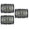 Qty 3: Rectangle Led Headlights Fits John Deere Replaces Al152328