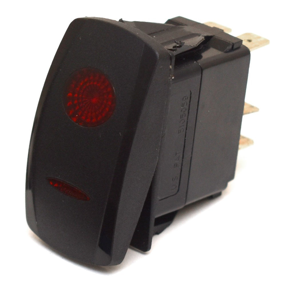 Carling Rocker Switch Blank 4 Spade 12 Volt by Carling